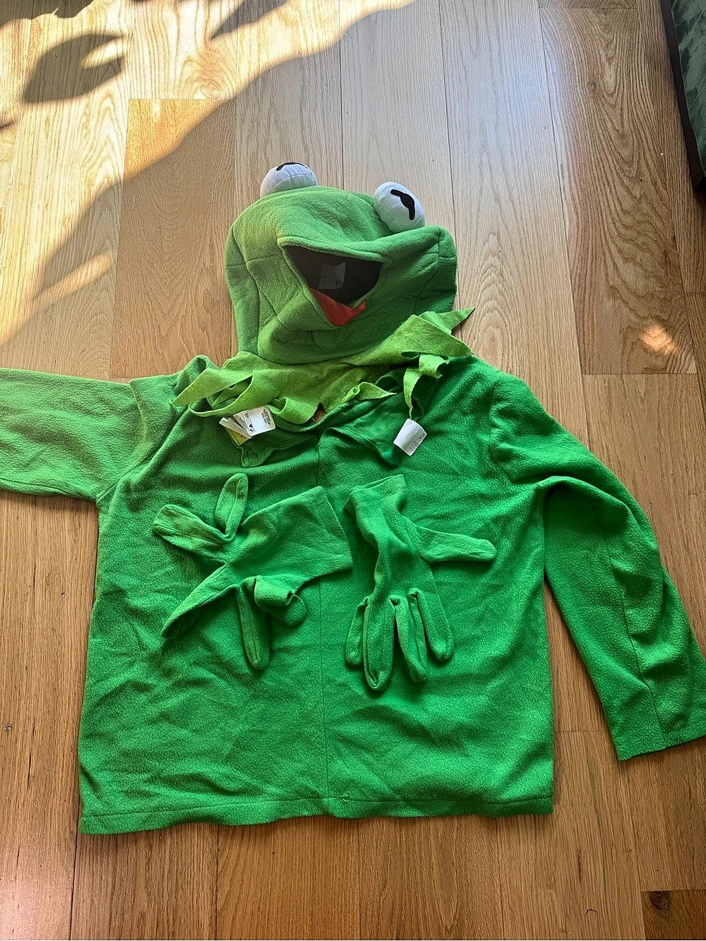 Adult Kermit the frog Costume one size